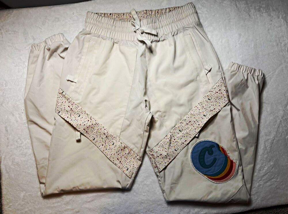 Cookies Men's Beige Speckled Jogger Pants M Poly/Spandex Windbreaker